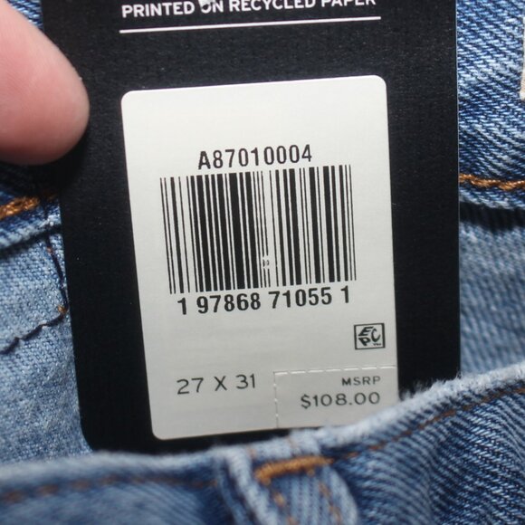 NWT Levis XL Straight Jeans Size 27 - Picture 14 of 15